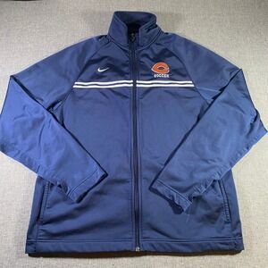 Nike Soccer Track Jacket‎ Full Zip Navy Blue White Mens Large